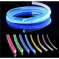 3mm Side Glow Optic Fiber W/ 1.5W 12V LED Light Source Illuminator Kit Car Home - Foto 4