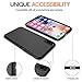 MYRIANN ZY699 Dual Layer Textured Ultra Slim Shock Absorbent PC 360 Full-Body Drop Resistant Protection with Tempered Glass Screen Protector for iPhone X - Black