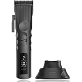 Supreme Trimmer 2Spee STC922 &ndash; Professional Cordless Hair Clipper with Removable Blade | 210 Min Runtime, 2-Speed Motor, Digital Display, Smooth Lever &amp; Color Coded Guards