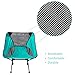 Greatiem Folding Camping Chair Portable Lightweight Backpack Chairs Compact Heavy Duty Carry Bag Hiking Picnic Beach Camp Backpacking Outdoor Festivals (Cyan)