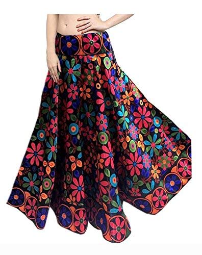 mira creation women's banglori satin skirt(mr11_multicolour_free size)