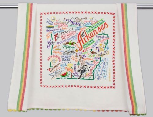 catstudio Arkansas Dish & Hand Towel | Beautiful Award Winning Home Decor Artwork | Great For Kitchen & Bathroom