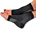 RiptGear Plantar Fasciitis Socks for Women and Men - Ankle Brace with Arch Support - Ankle Compression Sleeve to Reduce Swelling for Foot Pain Relief - (Small) (Black)