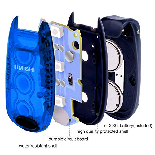 UMISHI 3 Modes LED Safety Lights 4 Packs Clip on Strobe Running Cycling Dog Collar Bike Tail Warning Light High Visibility Accessories for Reflective Gear