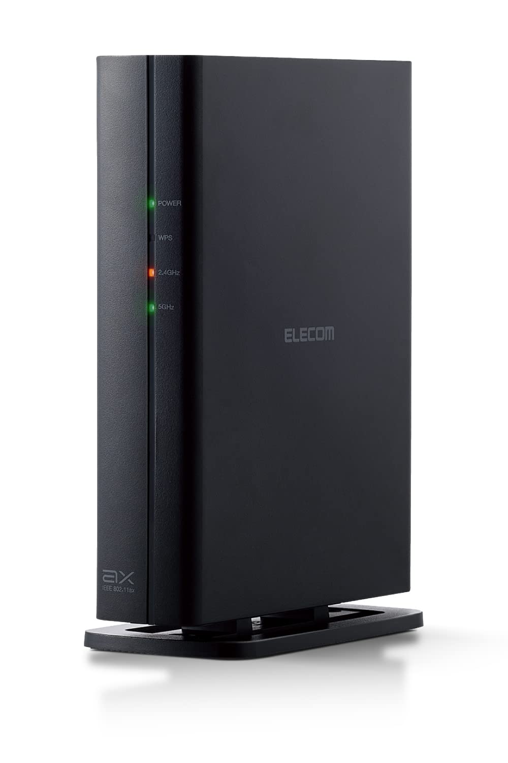 Elecom WRC-X1500GSA-B Wireless LAN WiFi Router, Wi-Fi6, AX1500, 1201+300Mbps, IPv6 (IPoE) Compatible, Wired Giga, Wall Mounted, Security Mounted, 2 Story, Apartment 3LDK, Black