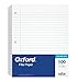 Oxford Filler Paper, 8-1/2" x 11", College Rule, 3-Hole Punched, Loose-Leaf Paper for 3-Ring Binders, 500 Sheets Per Pack (62349)