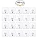 KChoies 20 Pack Four-leaf Shaped Adhesive Sticky Hooks(13.2lb/6kg), Heavy Duty Waterproof Oilproof Reusable Seamless Nail Free Bathroom Kitchen Wall & Ceiling Hooks, Transparent