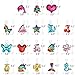 Sequin Keychain for Kids Girls Women Adults 18Pcs Flip Sequin Keychain Holder Party Supplies Favors Birthday Party Events Gifts Unicorn Mermaid Tail Clover Cat Animals Shape 18 Different Designs