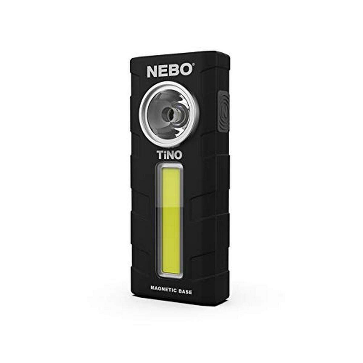 Nebo Tino 300 Lumen Pocket Work Light - AAA Battery Powered Hand Torch With Full Dimming, Power Memory Recall, Magnetic Base & Hook, Water & Impact Resistant
