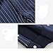 Fairy Baby Infant Tuxedo Baptism Outfits Formal Boys Dress Clothes Baby Suit 9-12 Months, Navy Blue Stripe