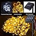 GreenClick Solar String Lights Outdoor, 50LED Fairy Starry Lights Waterproof， 23Ft Decorative String Solar Lighting for Wedding，Party Garden, Lawn, Patio, Yard, Home