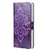 Note 5 Case,Galaxy Note 5 Case,CASELAND [Premium Flip] PU Leather Wallet Stand Protective Cover Case For Samsung Galaxy Note 5 - Purple Flower