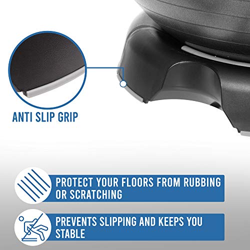 DYNAPRO Exercise Ball Base - Yoga Ball Chair Base with Resistance Band Channels and Anti Slip Grips for Workouts, Office Chairs, and Active Sitting. - Thumbnail 2