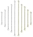ORAZIO 10Pcs Stainless Steel Necklace Bracelet Extender Chain Set,Silver and Gold Tone,2