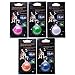 Clip on Dog Collar LED Lights - SySrion Safety Dog Collar 5 Pack Bundle (White + Green + Rose Red + Orange + Blue Safety Light) - Stainless Steel Carabiner Clasp - Water Resistant & Batteries Included