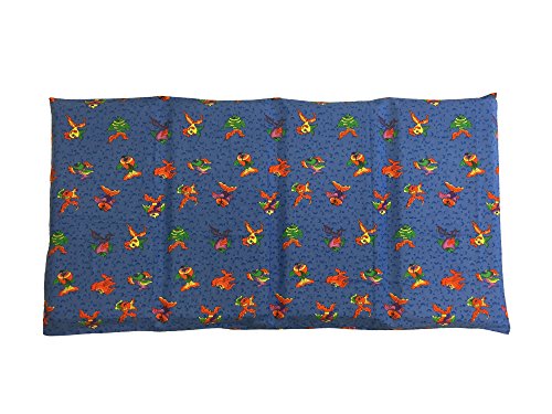 KinderMat Full Cover Sheet, Pillowcase Style Sheet Fits Rainbow Designer, Daydreamer, Heavy-Duty, and Enduro, 100% Cotton Flannel, Ocean and Fish Print, Large
