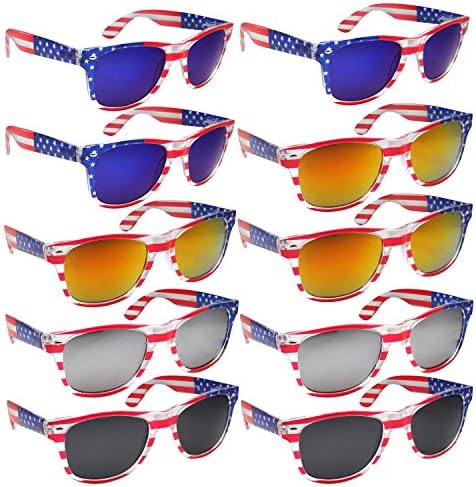 BULK WHOLESALE UNISEX 80'S RETRO STYLE BULK LOT PROMOTIONAL SUNGLASSES - 10 PACK