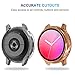 Tensea [2Pack] Compatible with Samsung Galaxy Watch Active 2 Screen Protector Case 40mm, Bumper Full Around Cover for Samsung Galaxy Watch Active2 40 (Rose Gold, 40mm)