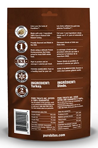 PureBites Turkey for Cats, 0.92oz / 26g - Value Size