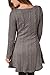 Mulisky Women's Crewneck Long Sleeve Knitted Casual Sweater A Line Mini Dress