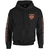 Harley-Davidson Men's Eagle Piston Long Sleeve Pullover Hoodie, Black 30299949