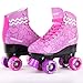 C SEVEN Cute Quad Roller Skates for Kids and Adults (Classic Purple, Women's 9 / Men's 8)