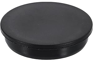 uxcell Silicone Hole Plug, Waterproof Round Rubber Stoppers Bottle Seal Plugs Tube Pipe End Caps for 65mm/2.56" Hole for Bathtub Bottle, Black