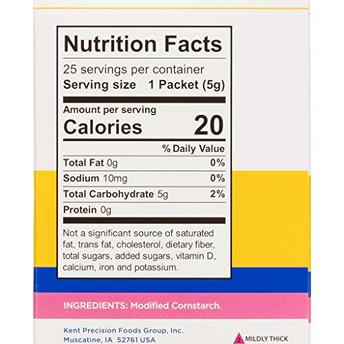 THICK-IT ORIGINAL FOOD & BEVERAGE MILDY THICK SINGLE-SERVE PACKETS FOR DYSPHAGIA (IDDSI), NECTAR CONSISTENCY, DIGESTIBLE SWALLOWING AID, EASY-TO-MIX & INSTANT DISSOLVE, 5G PACKET (200 PACK)