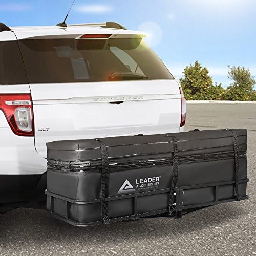 Leader Accessories Hitch Cargo Carrier Bag Waterproof Extendable 13.8
