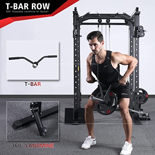 ER KANG MultiFunction Power Cage, 1400 lbs Commercial Weight Cage with