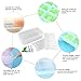 Ice Cube Trays, Deepow No-spill Ice Cube Trays with Lids, Ice Cube Bin - Odor Free, Stackable & Easy Release, Makes 48 Ice Cubes - BPA Free White Ice Cube Trays with Small & Large Size (Set of 2)