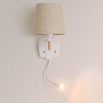 Möbel & Wohnaccessoires Wand Lampe E27 Schlafzimmer Nachttischlampe