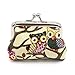 Elesa Miracle 6pc Women Girl Canvas Owl Coin Purse Clutch Pouch Wallet Value Set