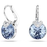 Swarovski Birthstone Pendant Necklace Collection, Square-Cut Stone and Crystals, Rhodium Finish