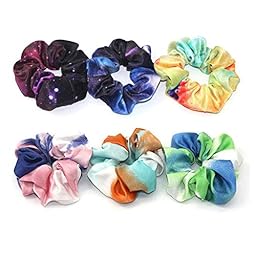 6 TIE-DYED HAIR ACCESSORIES