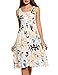 Zeagoo Women's Button Up Sleeveless Floral Print Flowy Party A Line Dress