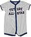 Carters Baby Boys Snap-Up Applique Cotton Romper Future All-Star