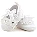 OOSAKU Baby Girls Shoes Wedding Party Slipper (0-3 Months, White A)