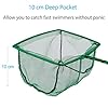 Uniclife-15cm-Aquarium-Fish-Net-Fine-Mesh-Fish-Catch-Nets-with-Plastic-Handle-Green Uniclife 10/15/20/25 cm Aquarium Fish Net Fine Mesh Fish Catch Nets with Plastic Handle - Green