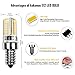 Kakanuo E12 LED Bulb Dimmable 4 Watt Warm White 3000K Candelabra Base 72X3014SMD 110-130V for Chandelier/Ceiling Fan(Pack of 2)