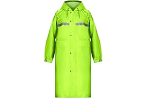 Coralrain Long Hooded Raincoat Safety Waterproof Emergency Rain Jacket Poncho for Men Women Adults