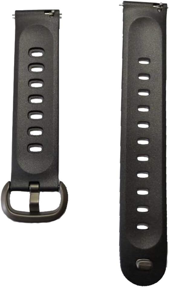 Amazqi Replacement Strap Adjustable Band for Fitness Tracker Smart Watch (Black White)