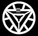 UR Impressions Arc Reactor Decal Sticker Vinyl Graphics for Car Truck SUV Motorcycle Window|White|5.5 inch|URI359