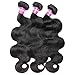 YAEONS Malaysian Hair 3 Bundles Body Wave 100% Unprocessed Virgin Human Hair Weave Natural Black #1B Color(18 20 22inch)
