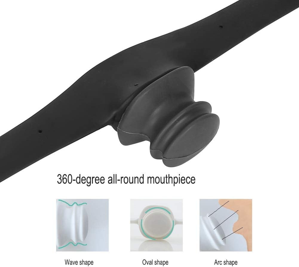 Facial Fitness Tool,Facial Muscle Exerciser Training Anti Wrinkle Face Cheek Tonel Mouth Toning Tool (Black) - Image 3