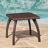 Christopher Knight Home 296727 Woodridge Outdoor Brown Wicker Accent Table