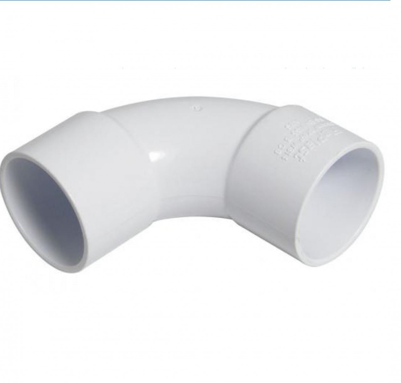 FLOPLAST Solvent White 92.5 Degree 32mm (36mm) Waste Bend - Bag of 2