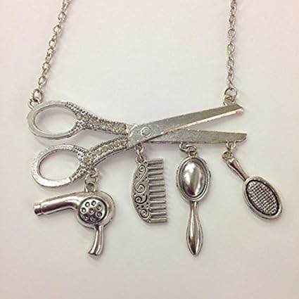 Amazon Com Cosmetologist Hair Dresser Rhinestone Necklace