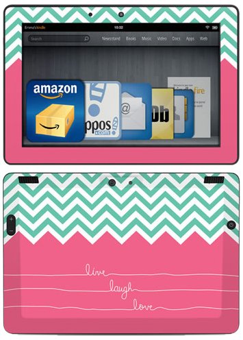 Fire HDX 8.9 Decal/Skin Kit, Live Laugh Love (will fit 3rd and 4th generation)