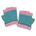 Flammi Kids Toddler Warm Half Fingerless Gloves Stretch Knitted (Aqua Blue)